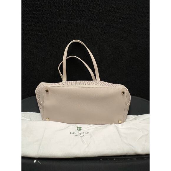 Kate Spade Mini Harmony Cedar Street‎ Tote Bag Perforated Crisp Linen - Picture 7 of 8